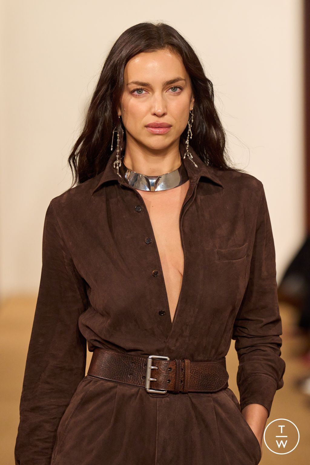 Fashion Week New York Fall/Winter 2024 look 30 from the Ralph Lauren collection womenswear accessories
