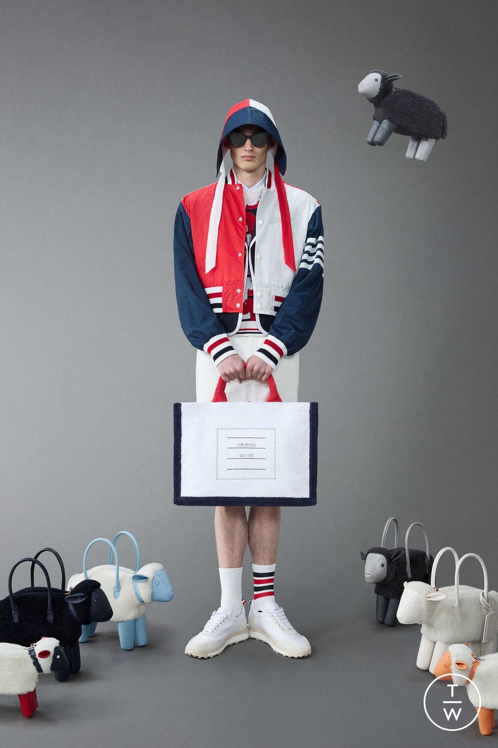 Fashion Week New York Resort 2024 look 31 from the Thom Browne collection menswear
