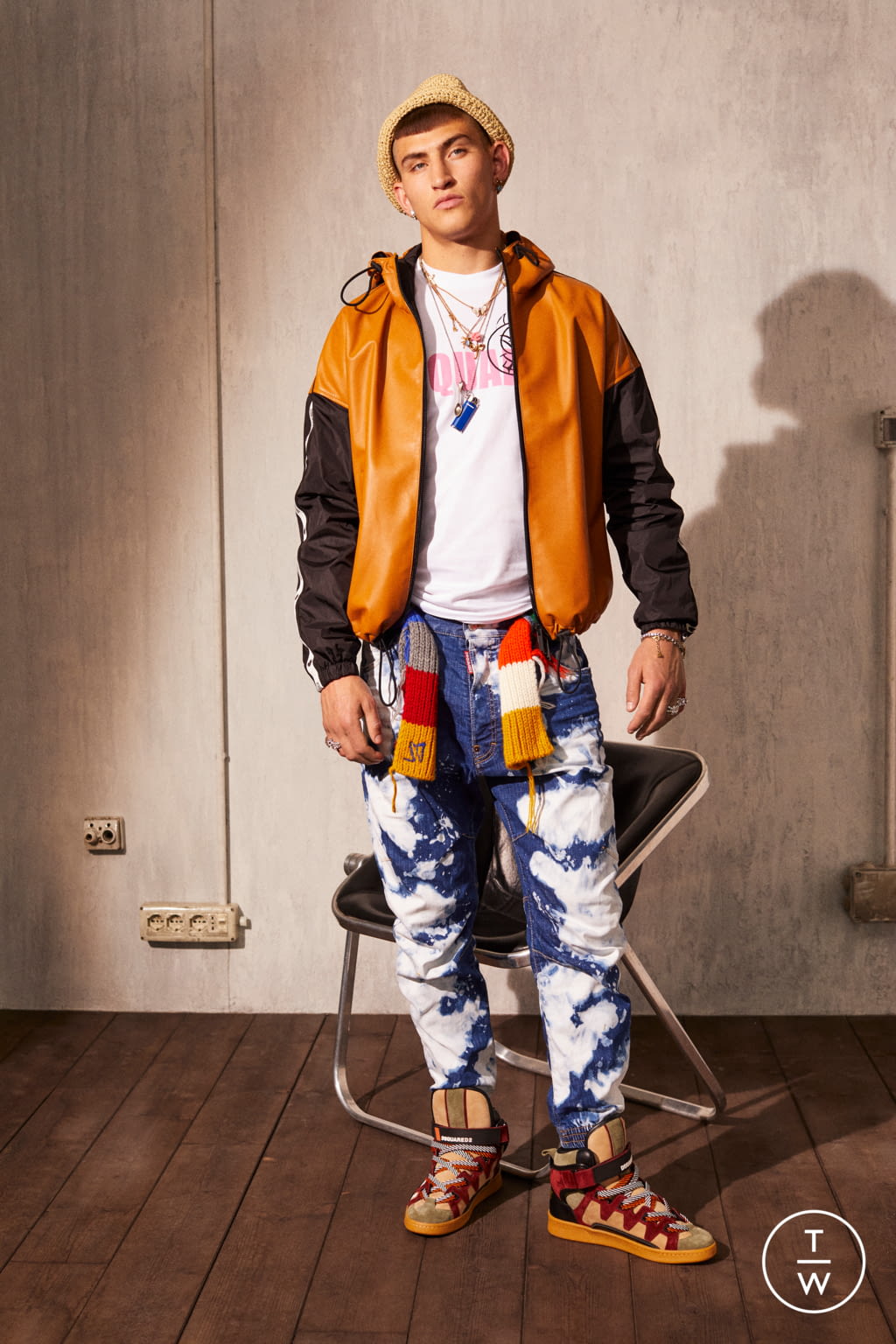 Fashion Week Milan Resort 2022 look 31 from the Dsquared2 collection menswear