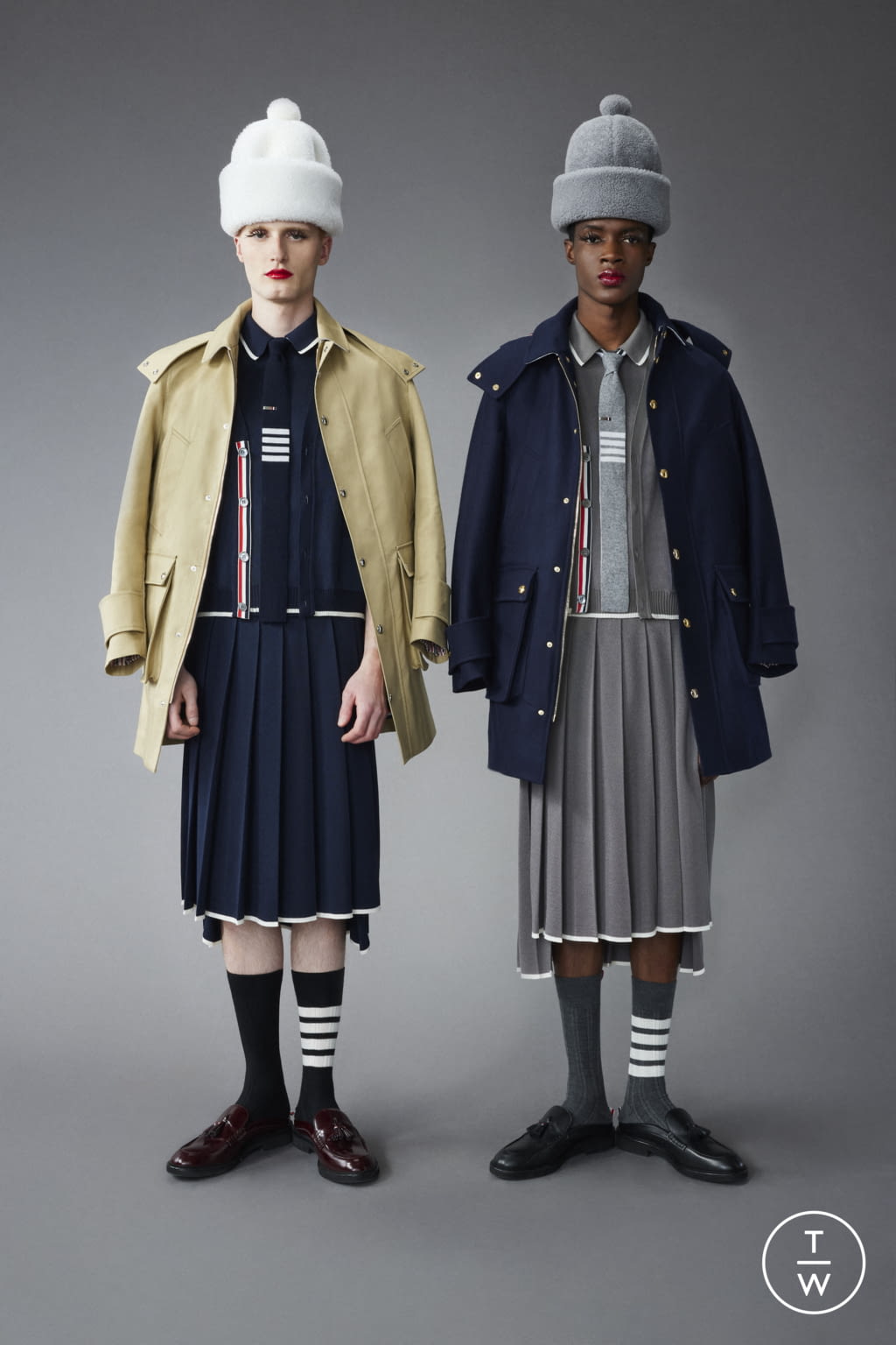 Fashion Week Paris Pre-Fall 2022 look 34 from the Thom Browne collection 男装
