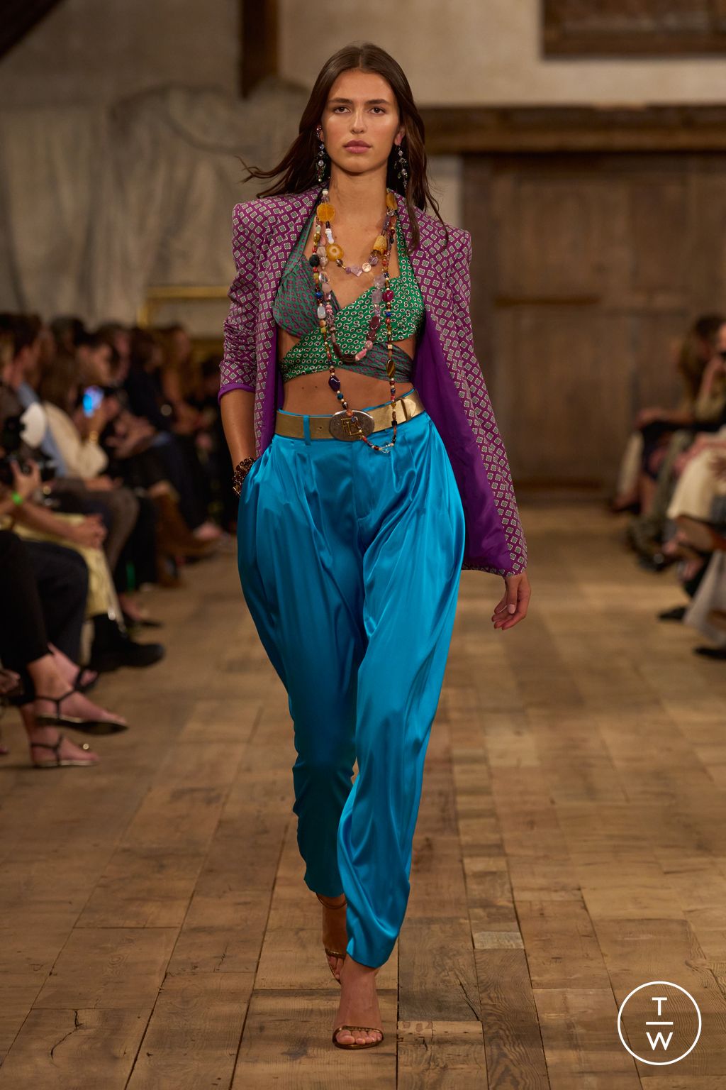 Fashion Week New York Spring/Summer 2024 look 31 from the Ralph Lauren collection womenswear
