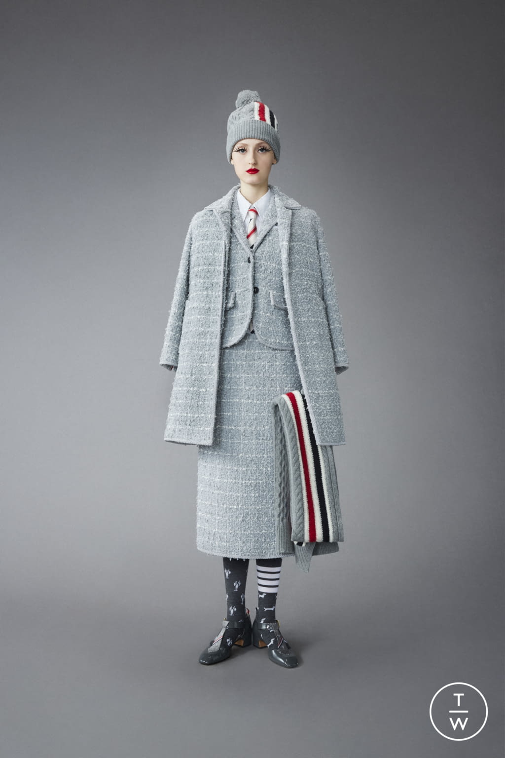 Fashion Week New York Pre-Fall 2022 look 31 from the Thom Browne collection 女装