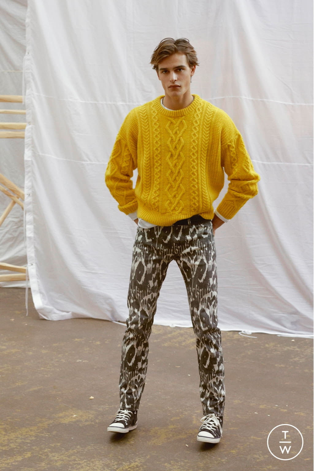 Fashion Week Paris Fall/Winter 2019 look 31 from the Isabel Marant collection menswear