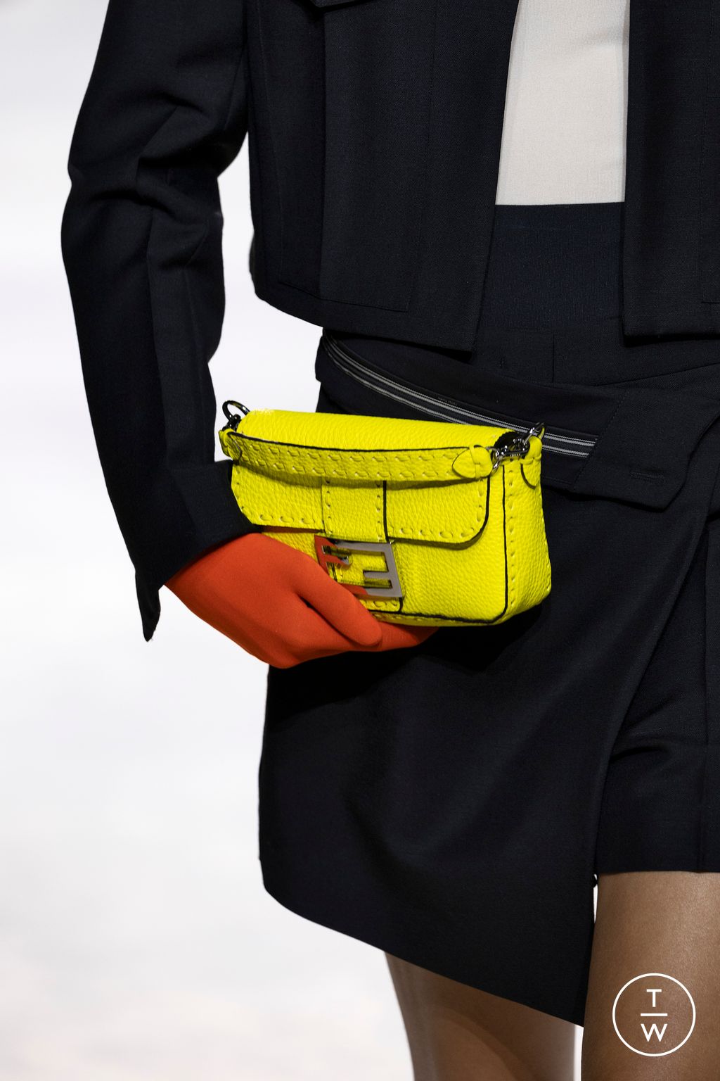 Fashion Week Milan Spring/Summer 2024 look 33 from the Fendi collection womenswear accessories
