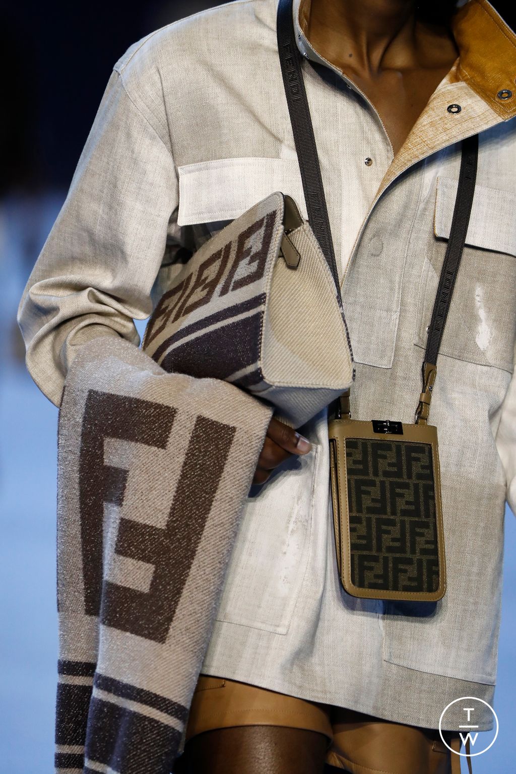Fashion Week Milan Spring/Summer 2023 look 26 from the Fendi collection menswear accessories