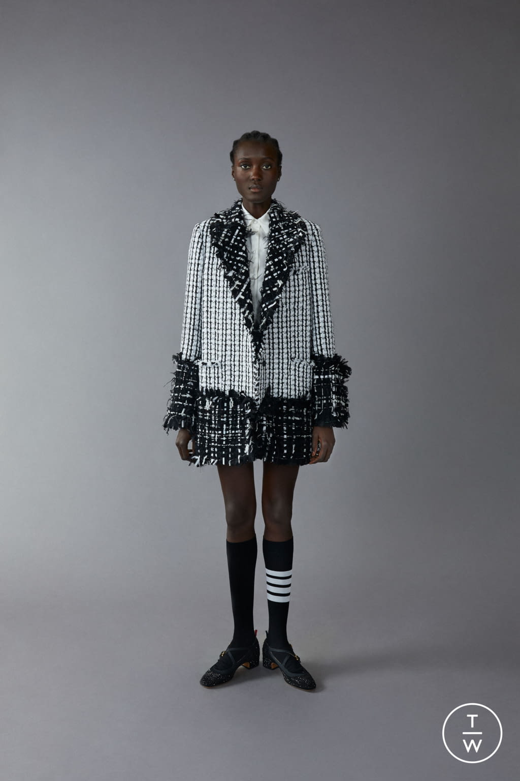 Fashion Week Paris Pre-Fall 2020 look 31 from the Thom Browne collection 女装
