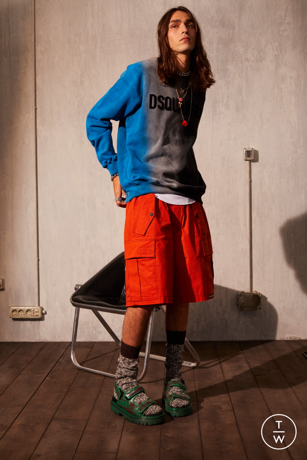 Fashion Week Milan Resort 2022 look 32 from the Dsquared2 collection menswear