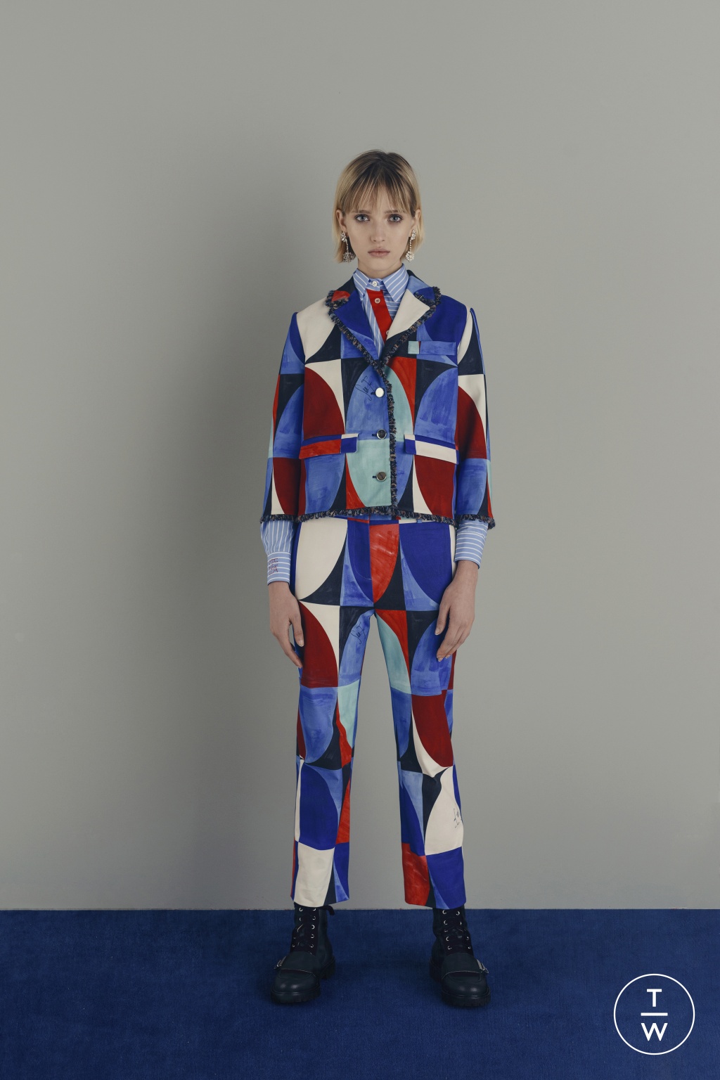 Fashion Week Milan Pre-Fall 2019 look 32 from the Stella Jean collection 女装