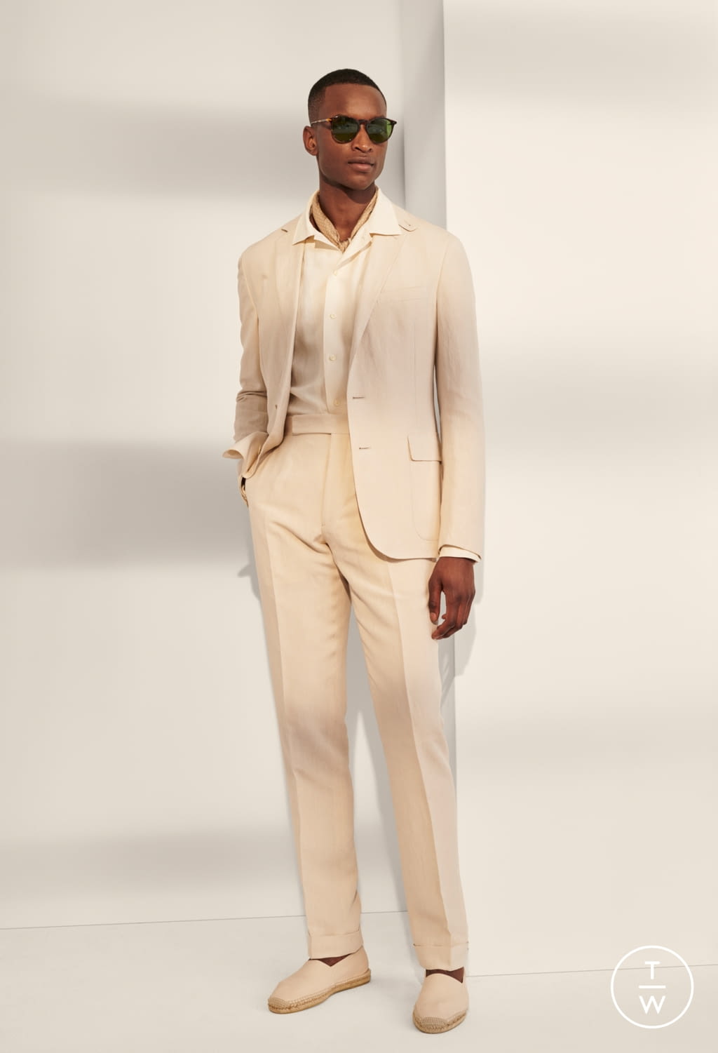 Fashion Week Milan Spring/Summer 2020 look 31 from the Ralph Lauren Purple Label collection menswear