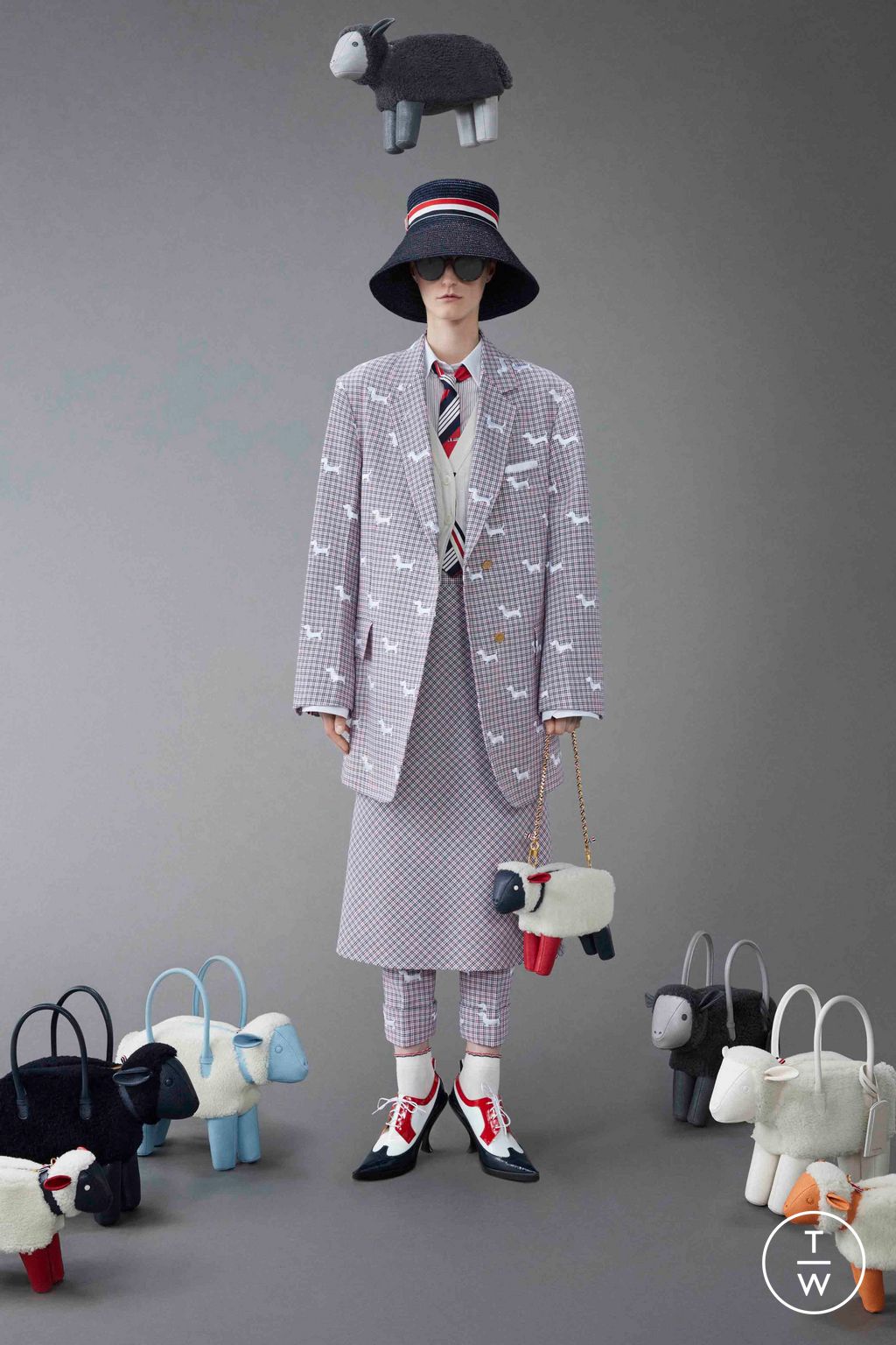 Fashion Week New York Resort 2024 look 32 from the Thom Browne collection womenswear