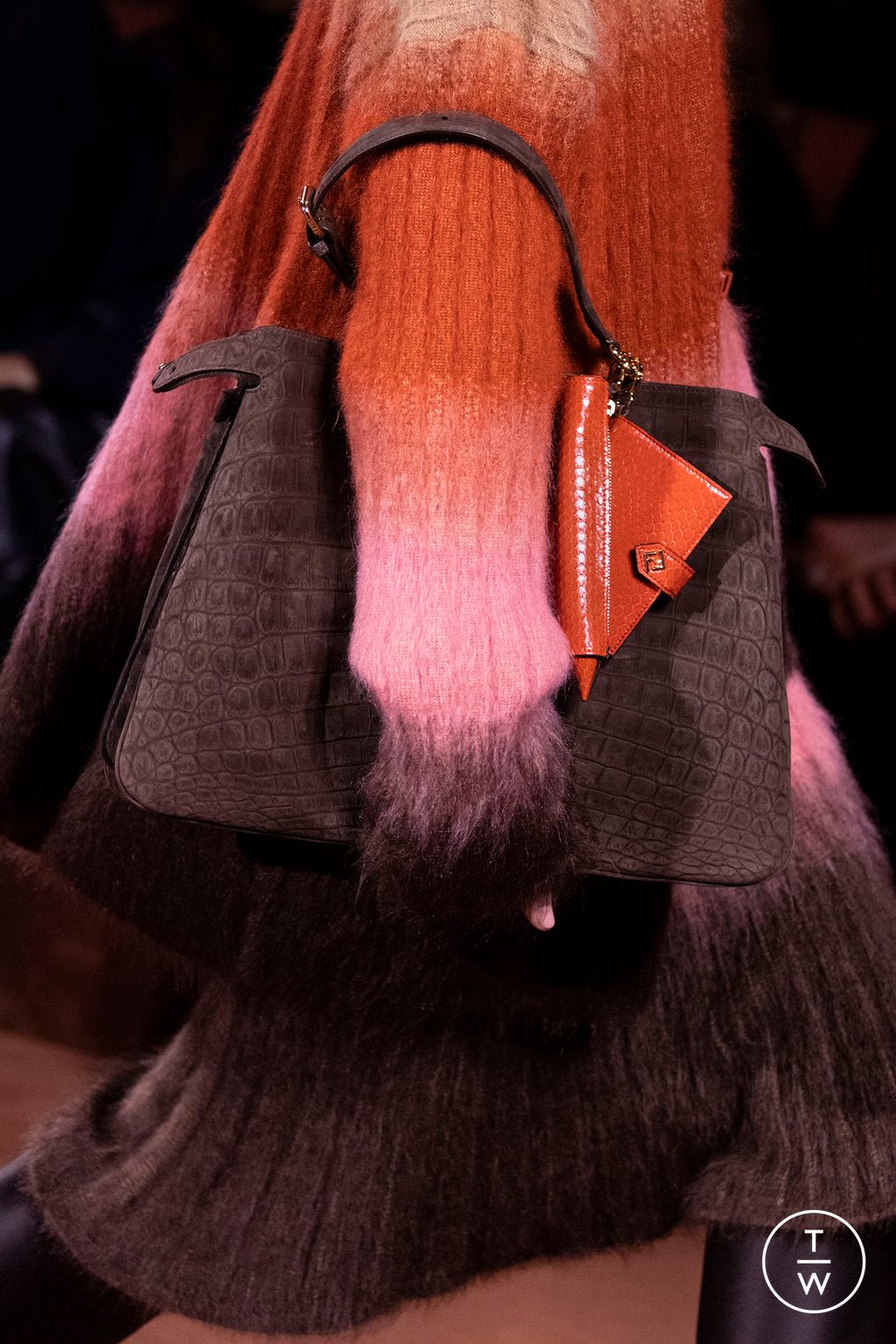 Fashion Week Milan Fall/Winter 2025 look 94 from the Fendi collection womenswear accessories
