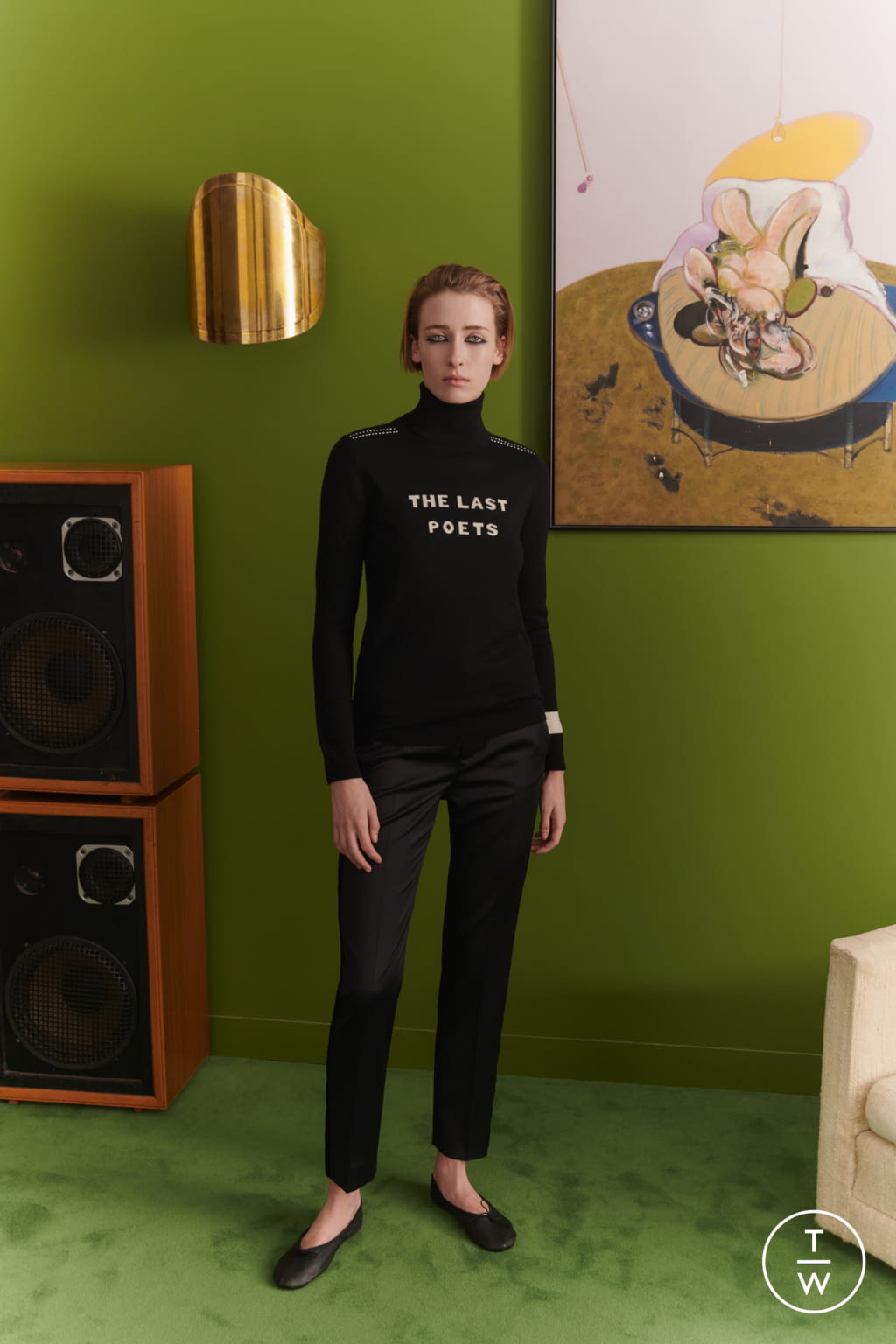 Fashion Week London Fall/Winter 2019 look 4 from the Bella Freud collection 女装