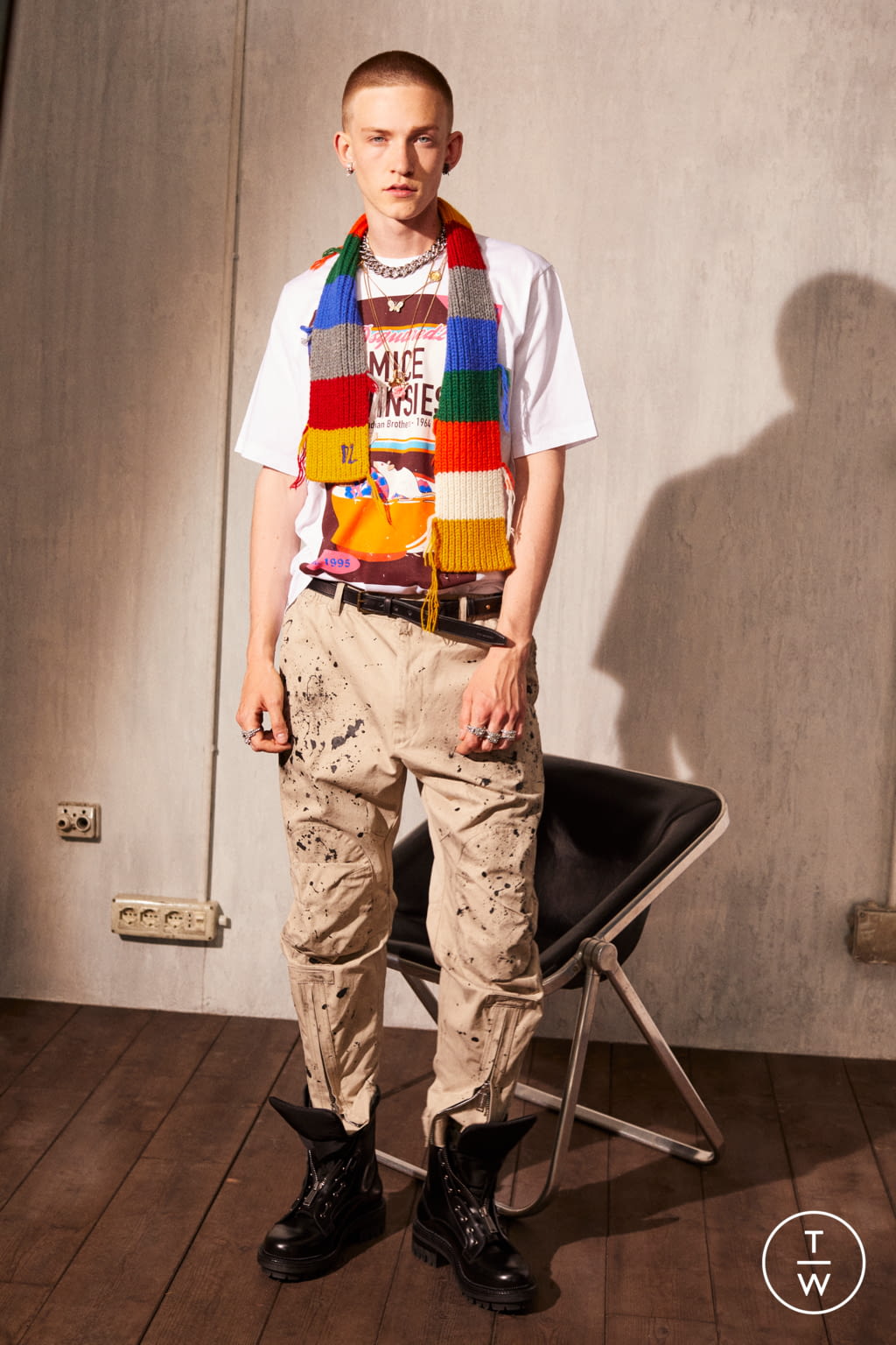 Fashion Week Milan Resort 2022 look 33 from the Dsquared2 collection menswear