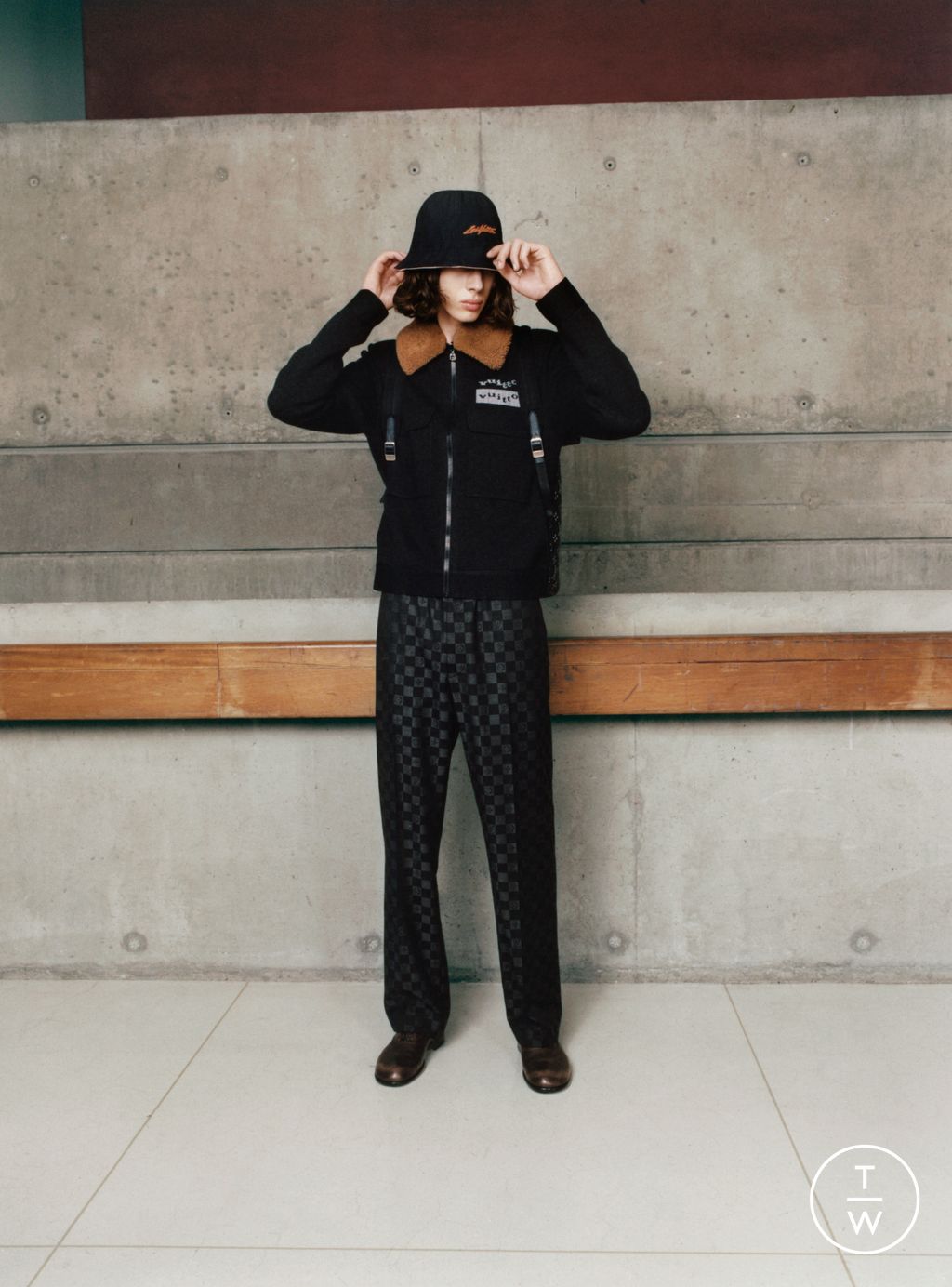 Fashion Week Paris Resort 2023 look 35 from the Louis Vuitton collection menswear