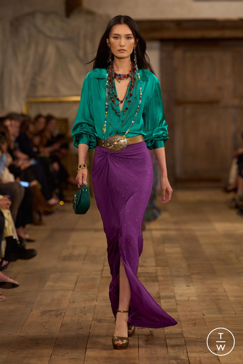 Fashion Week New York Spring/Summer 2024 look 33 from the Ralph Lauren collection womenswear