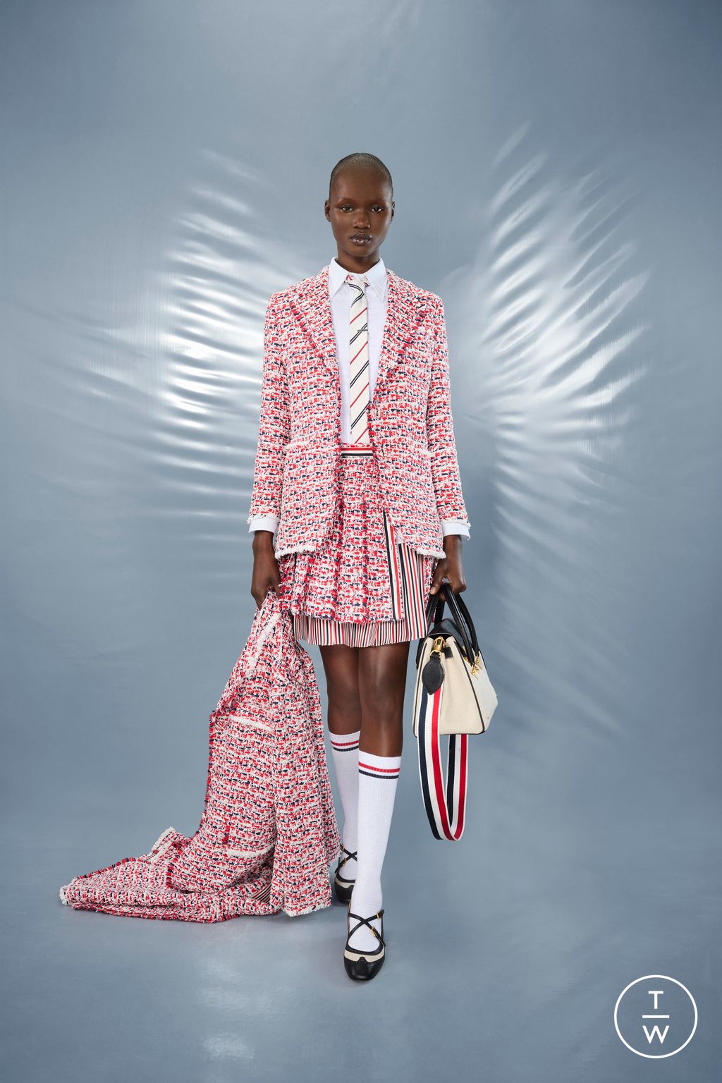 Fashion Week New York Resort 2025 look 34 from the Thom Browne collection womenswear