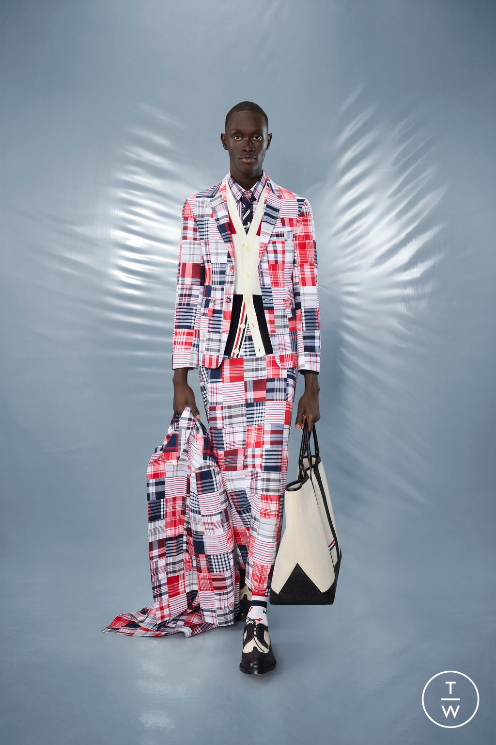 Fashion Week New York Resort 2025 look 35 from the Thom Browne collection menswear