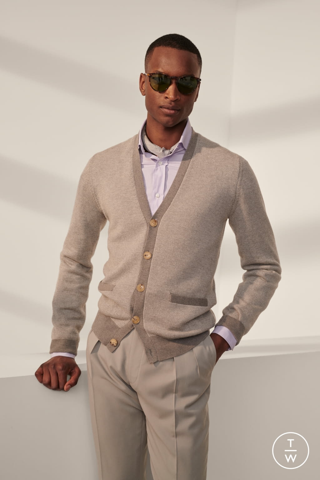 Fashion Week Milan Spring/Summer 2020 look 34 from the Ralph Lauren Purple Label collection menswear