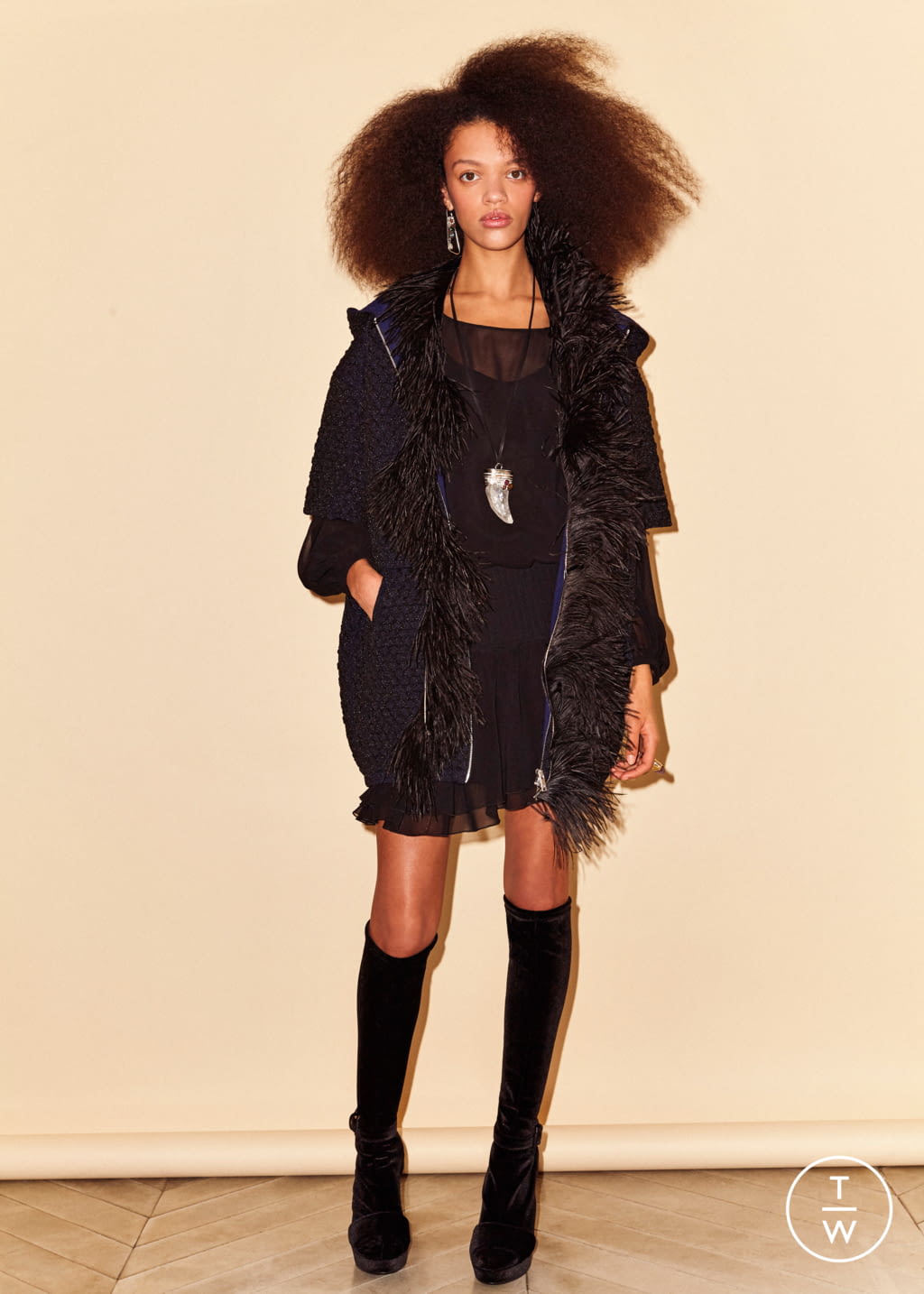 Fashion Week Paris Pre-Fall 2019 look 34 from the Sonia Rykiel collection 女装