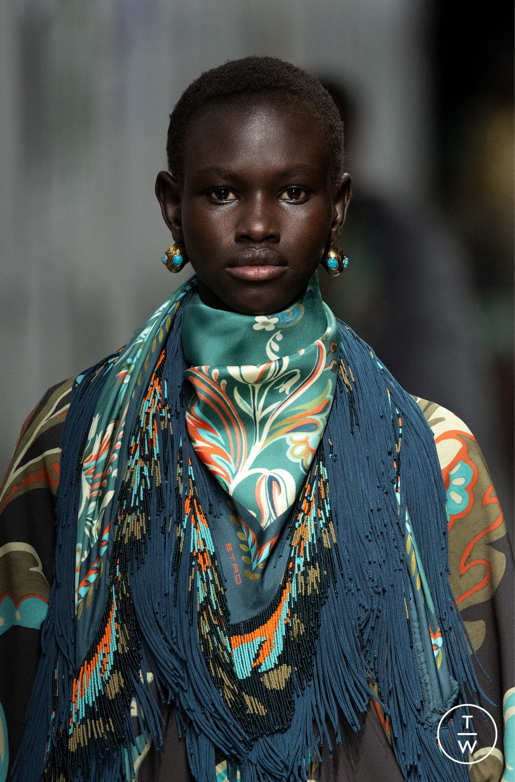 Fashion Week Milan Fall/Winter 2025 look 34 de la collection Etro womenswear accessories
