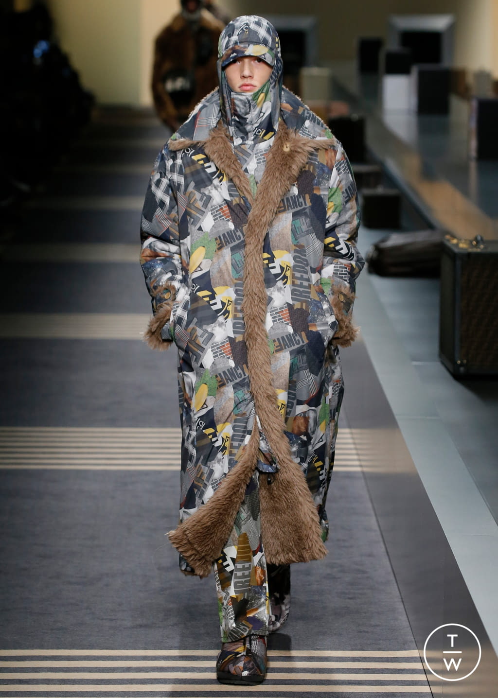 Fashion Week Milan Fall/Winter 2018 look 34 from the Fendi collection menswear