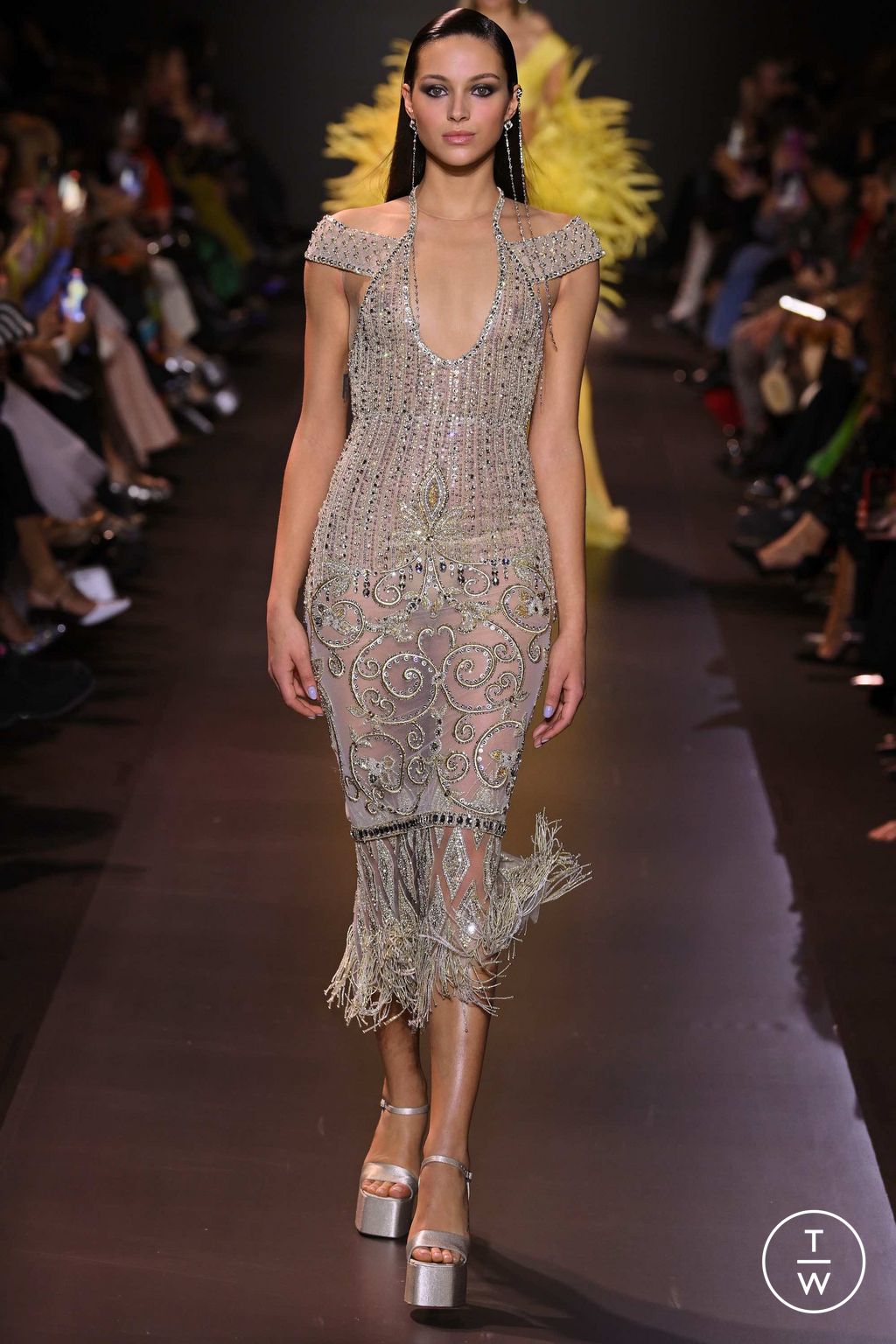 Fashion Week Paris Spring/Summer 2023 look 49 from the Georges Hobeika collection couture