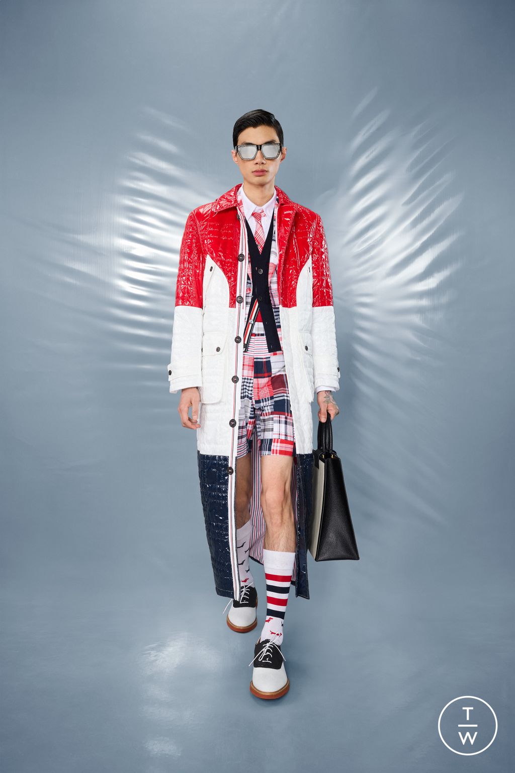 Fashion Week New York Resort 2025 look 36 from the Thom Browne collection menswear