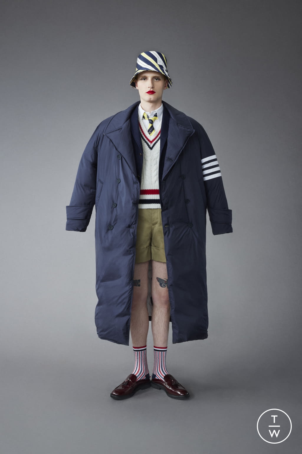 Fashion Week Paris Pre-Fall 2022 look 37 from the Thom Browne collection menswear