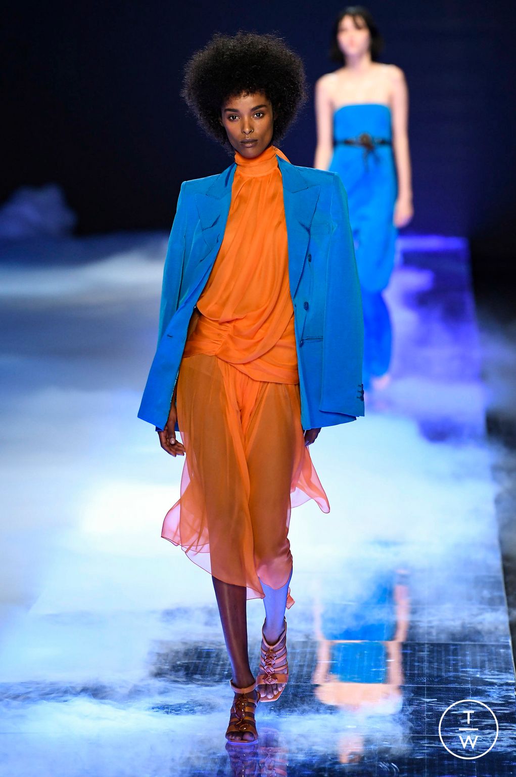 Fashion Week Milan Spring/Summer 2023 look 3 from the Alberta Ferretti collection womenswear