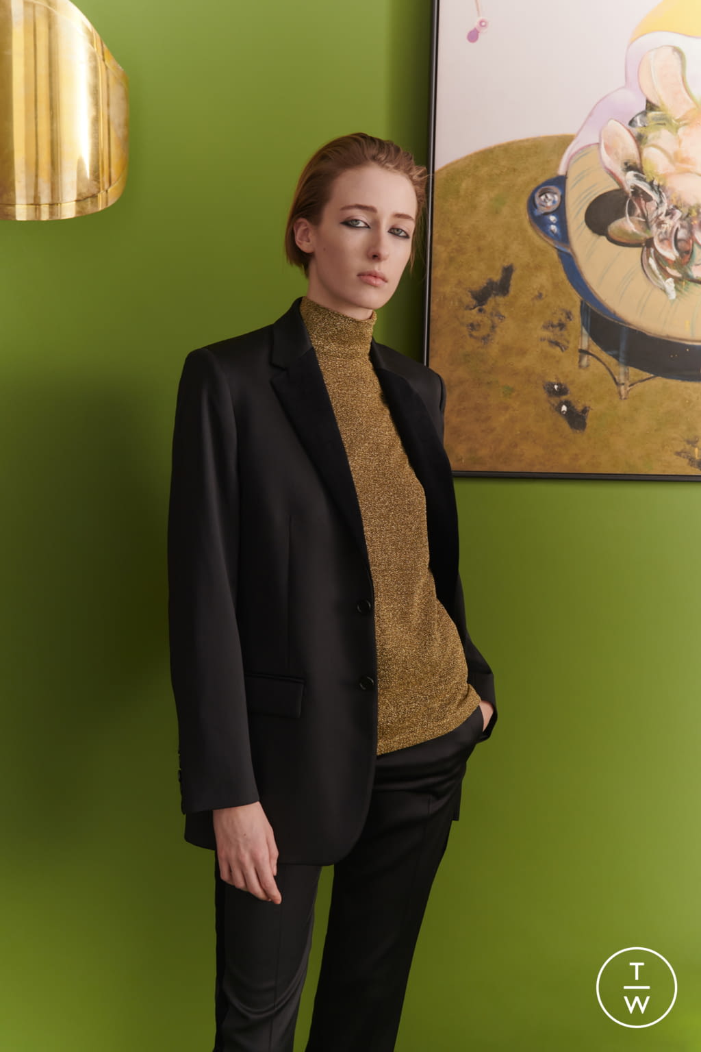 Fashion Week London Fall/Winter 2019 look 6 from the Bella Freud collection womenswear