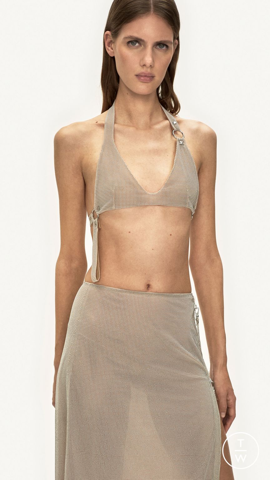 Fashion Week Paris Pre-Fall 2025 look 35 from the Courrèges collection womenswear