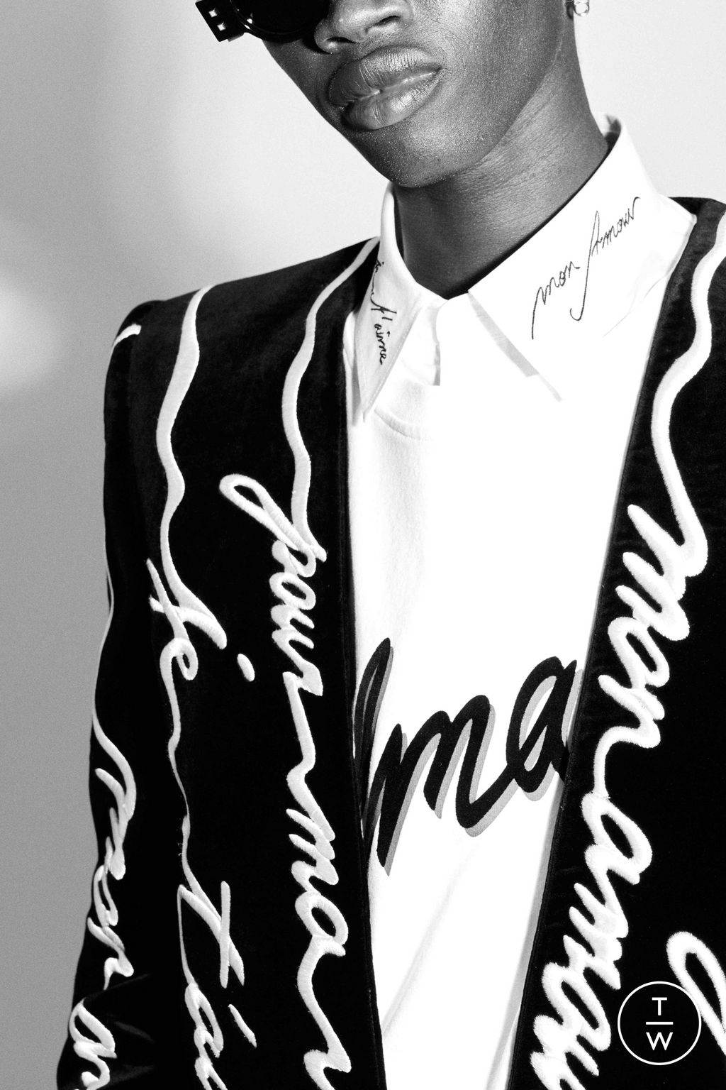 Fashion Week Paris Resort 2025 look 35 from the Balmain collection menswear