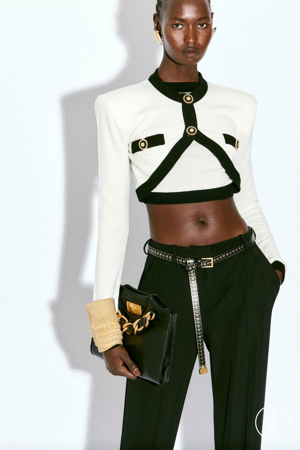 Fashion Week Paris Resort 2025 look 35 from the Balmain collection womenswear