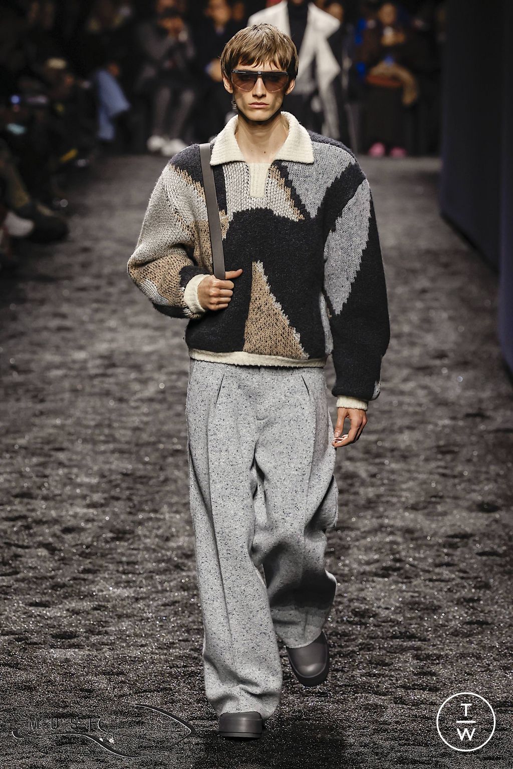 Fashion Week Milan Fall/Winter 2023 look 34 from the ZEGNA collection 男装