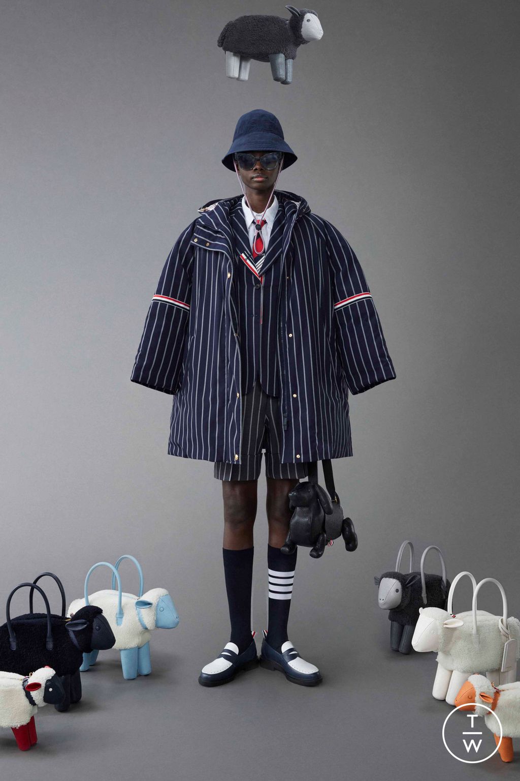 Fashion Week New York Resort 2024 look 35 from the Thom Browne collection womenswear