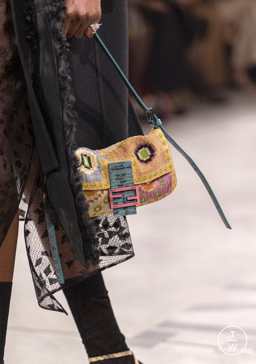 Fashion Week Milan Fall/Winter 2026 look 46 from the Fendi collection 女装配饰