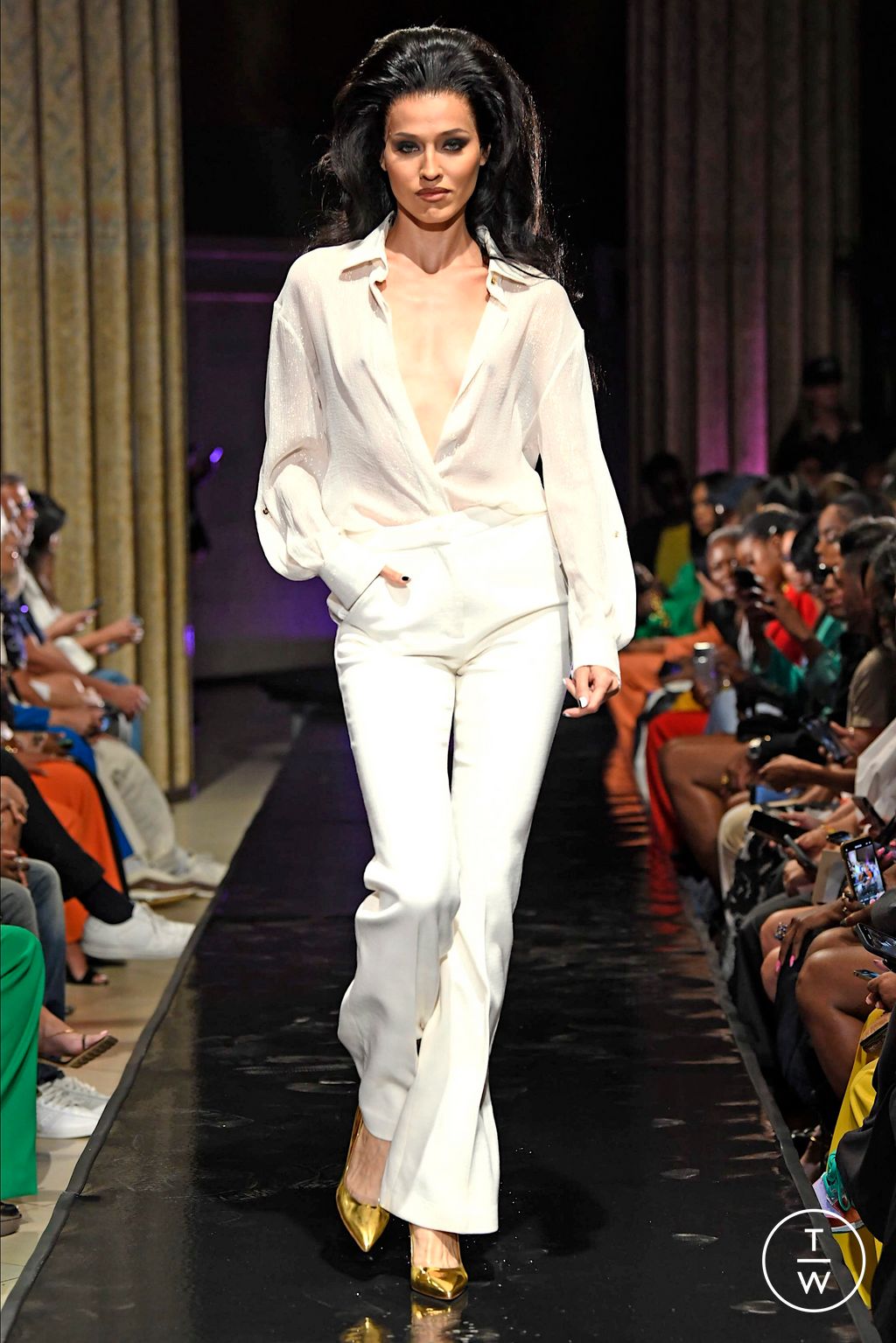 Fashion Week New York Fall/Winter 2022 look 32 de la collection Sergio Hudson womenswear