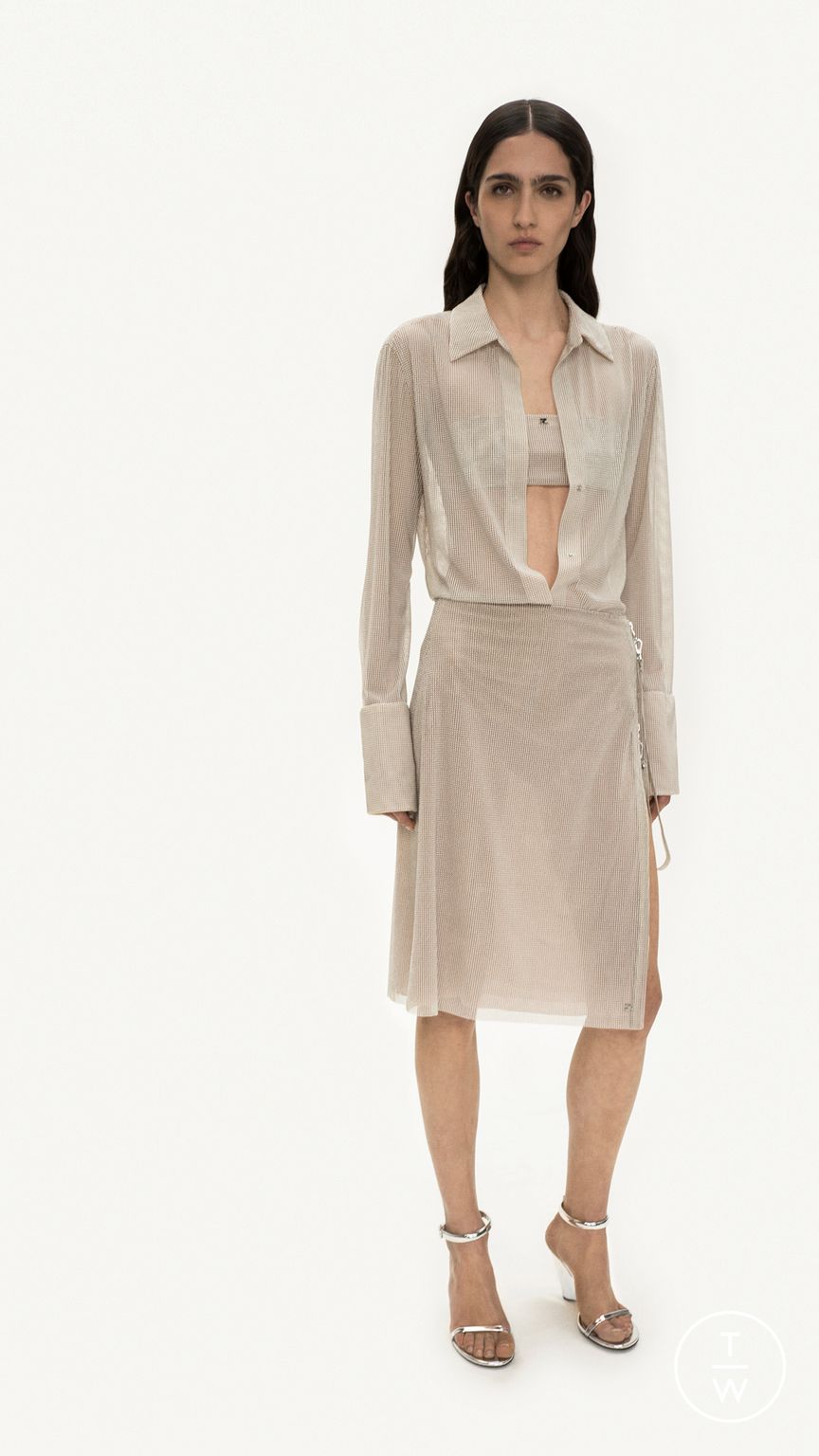 Fashion Week Paris Pre-Fall 2025 look 36 from the Courrèges collection womenswear