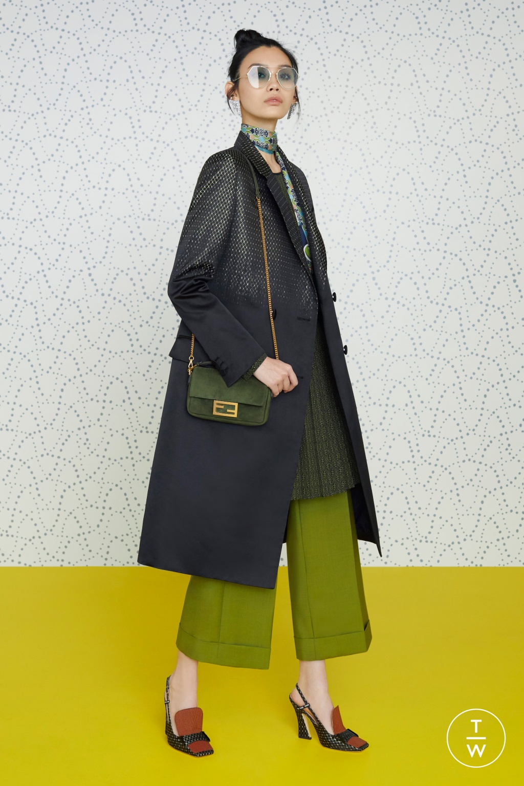 Fashion Week Milan Pre-Fall 2019 look 36 from the Fendi collection 女装