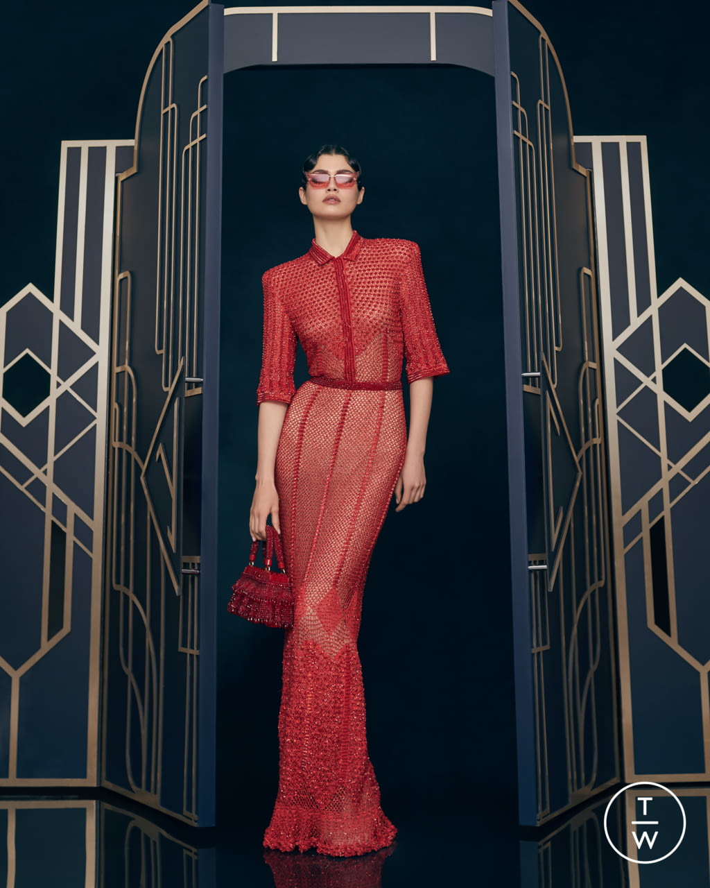 Fashion Week Paris Spring/Summer 2021 look 36 de la collection Ulyana Sergeenko couture