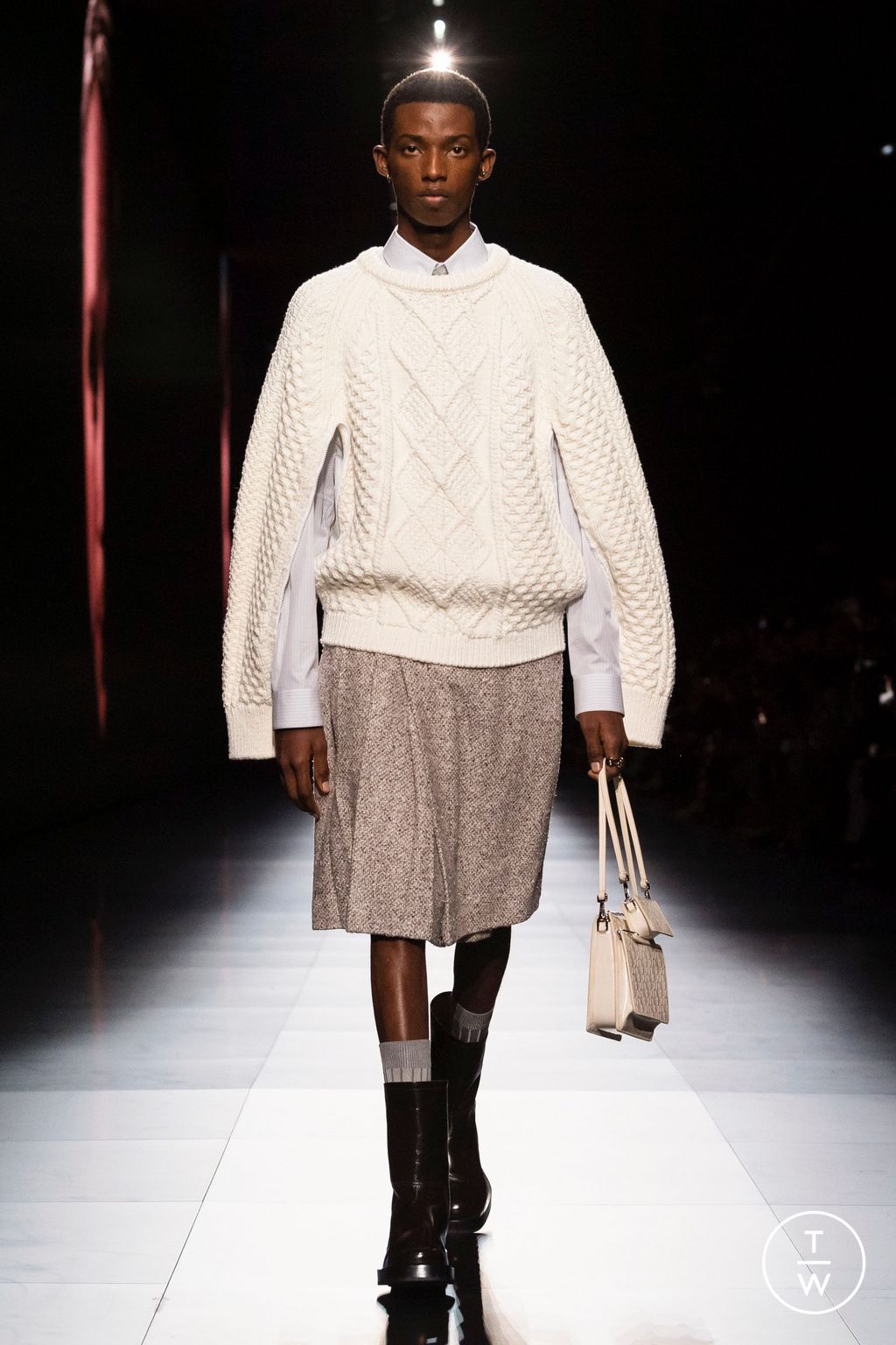 Fashion Week Paris Fall/Winter 2023 look 8 de la collection Dior Men menswear
