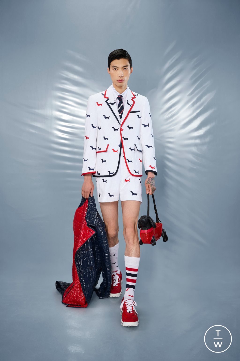 Fashion Week New York Resort 2025 look 38 from the Thom Browne collection 男装