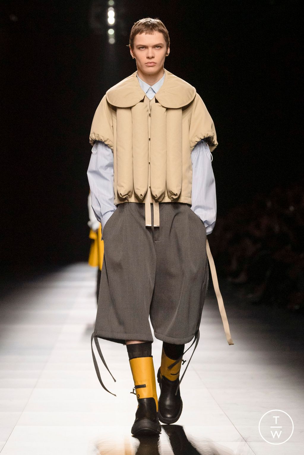Fashion Week Paris Fall/Winter 2023 look 25 de la collection Dior Men menswear