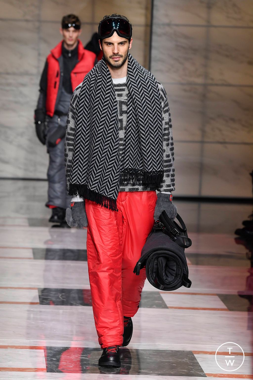 Fashion Week Milan Fall/Winter 2023 look 65 de la collection Giorgio Armani menswear