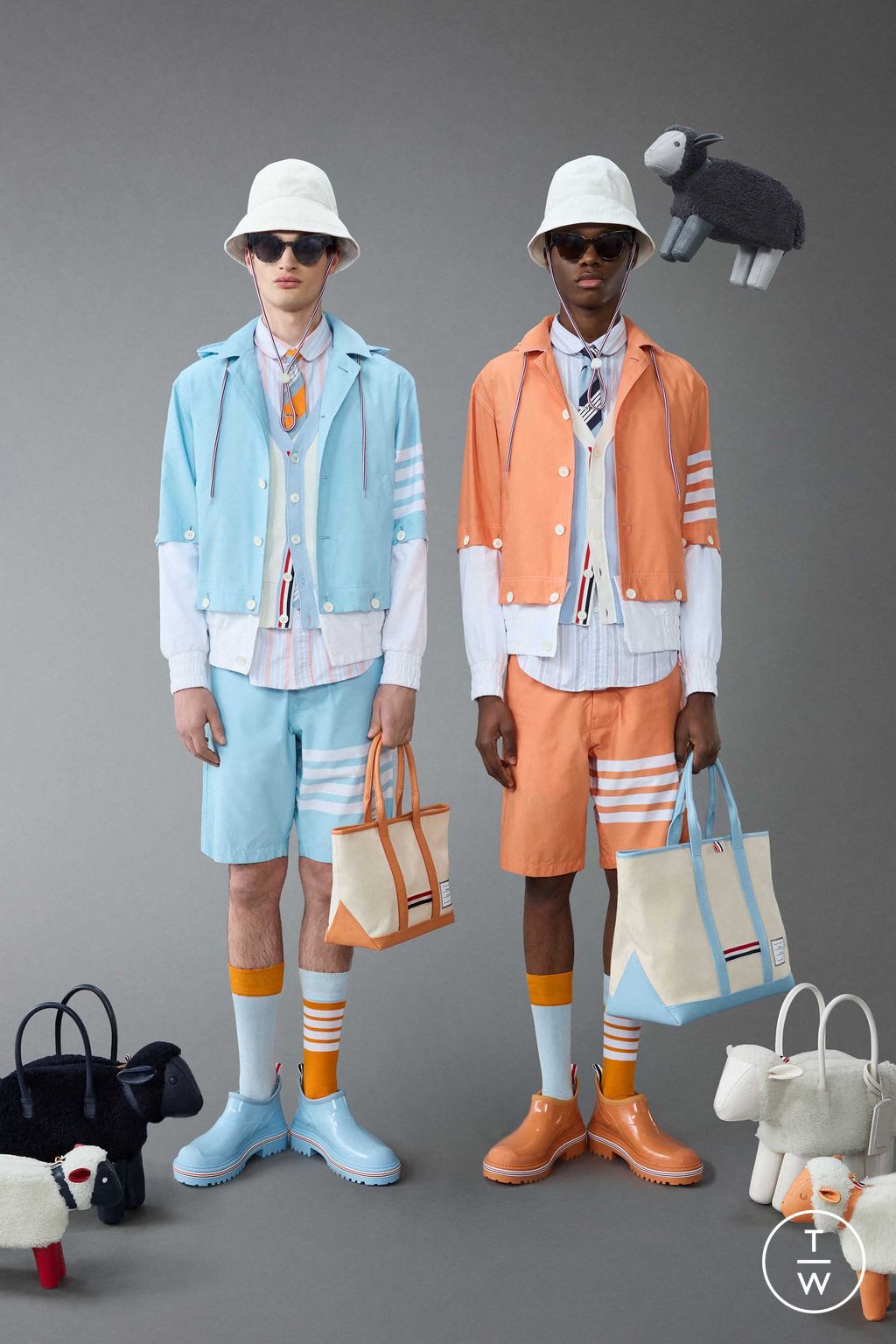 Fashion Week New York Resort 2024 look 37 from the Thom Browne collection menswear