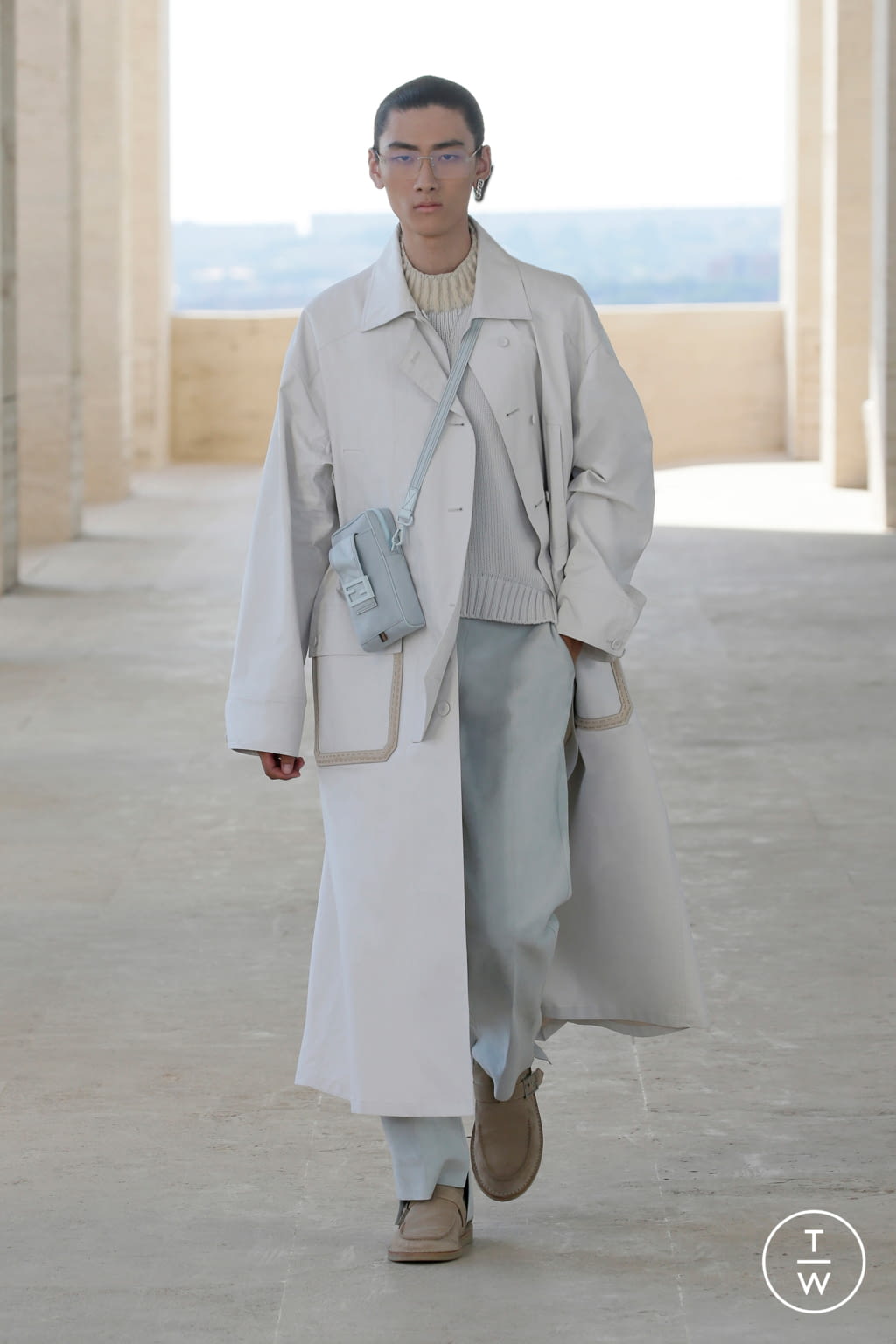 Fashion Week Milan Spring/Summer 2022 look 37 from the Fendi collection menswear