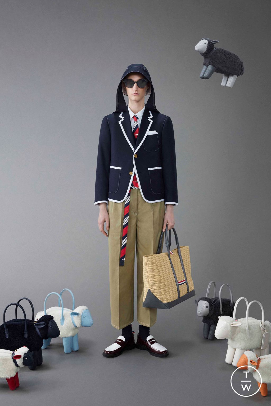 Fashion Week New York Resort 2024 look 37 from the Thom Browne collection womenswear