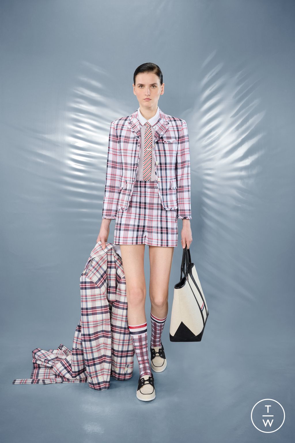 Fashion Week New York Resort 2025 look 38 from the Thom Browne collection 女装