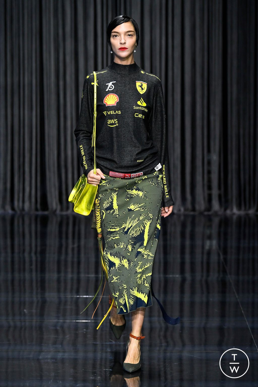 Fashion Week Milan Spring/Summer 2023 look 11 from the Ferrari collection womenswear
