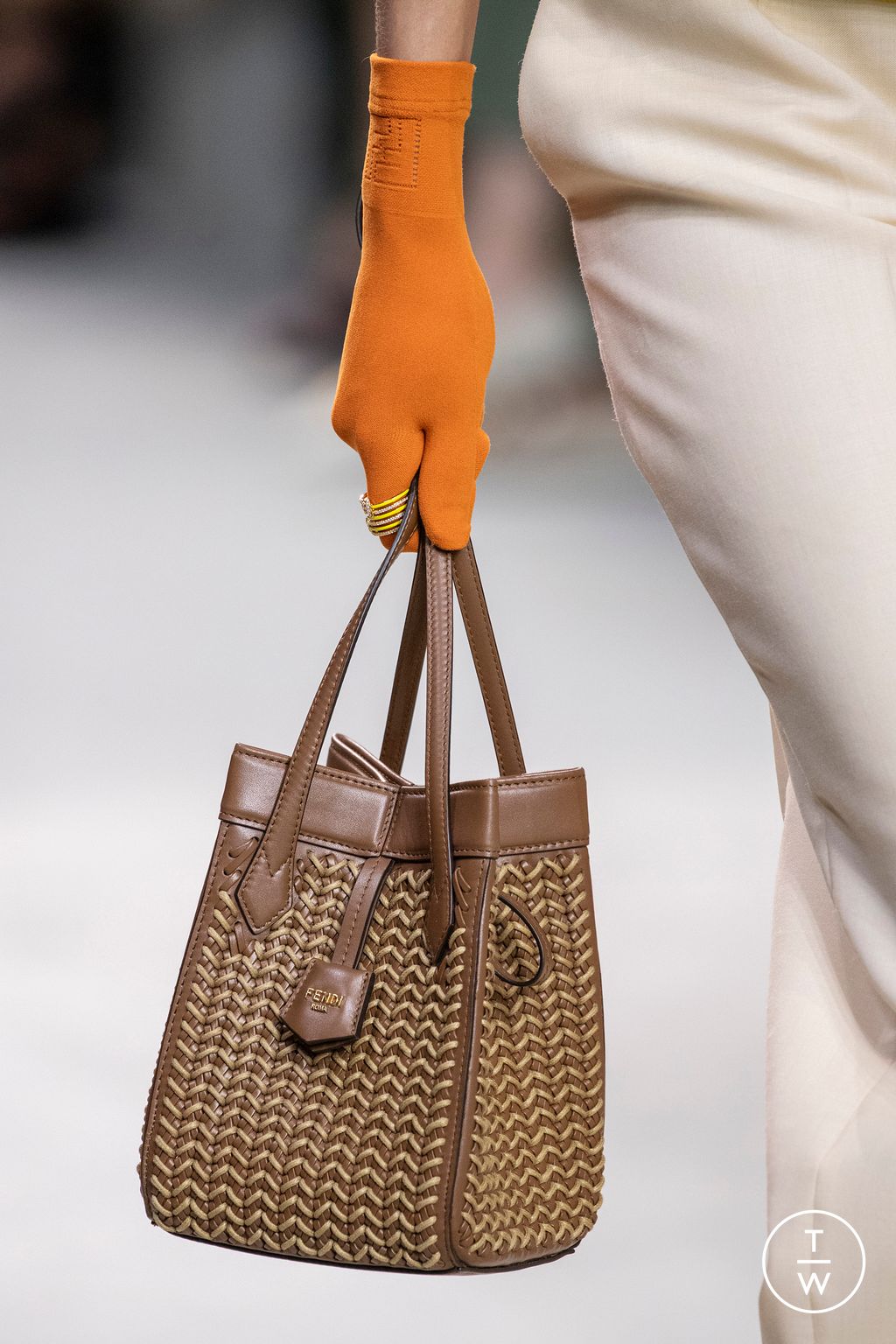 Fashion Week Milan Spring/Summer 2024 look 39 from the Fendi collection womenswear accessories